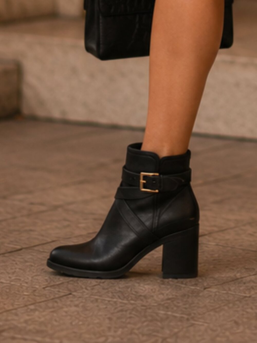 New Tory Burch Hastings 85mm Boots In Black Leather Size 6 Medium